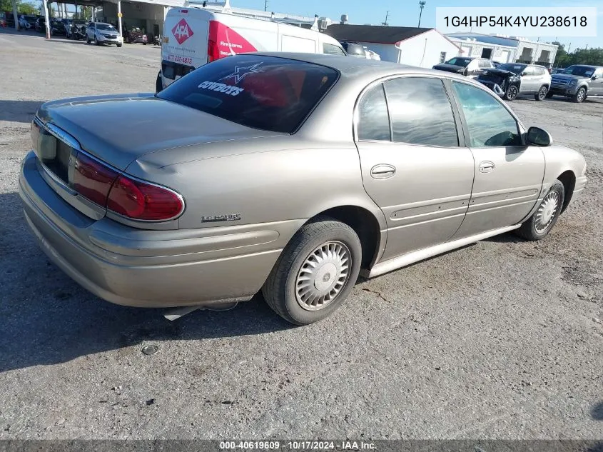 2000 Buick Lesabre Custom VIN: 1G4HP54K4YU238618 Lot: 40619609