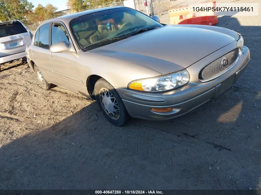 2000 Buick Lesabre Custom VIN: 1G4HP54K7Y4115461 Lot: 40647280