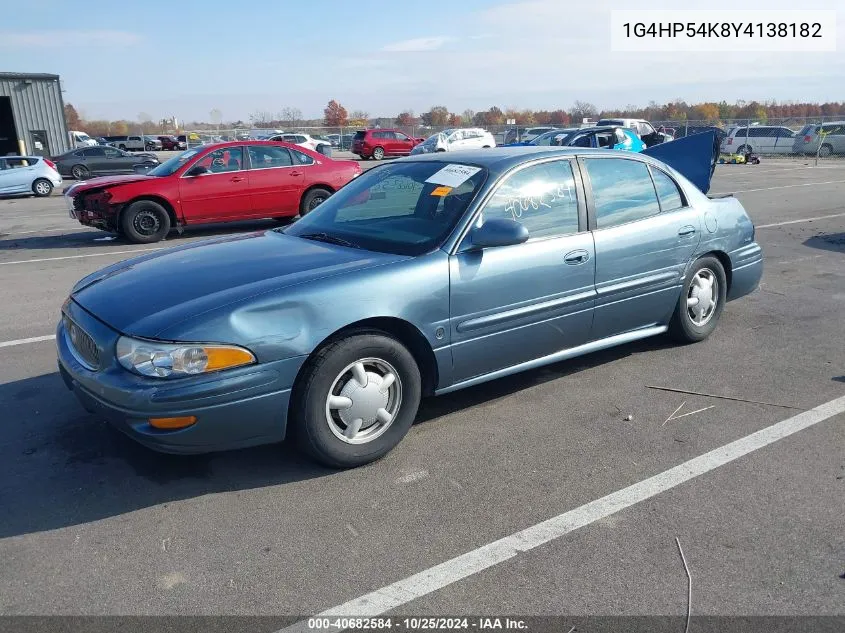 2000 Buick Lesabre Custom VIN: 1G4HP54K8Y4138182 Lot: 40682584