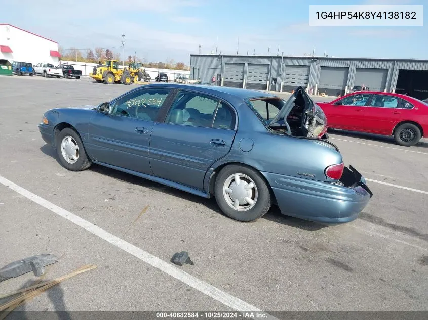 2000 Buick Lesabre Custom VIN: 1G4HP54K8Y4138182 Lot: 40682584