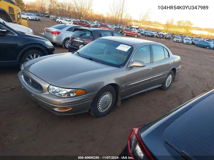 2000 Buick Lesabre Limited VIN: 1G4HR54K0YU347989 Lot: 40690250