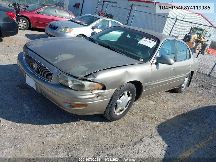 2000 Buick Lesabre Custom VIN: 1G4HP54K8Y4119986 Lot: 40702029