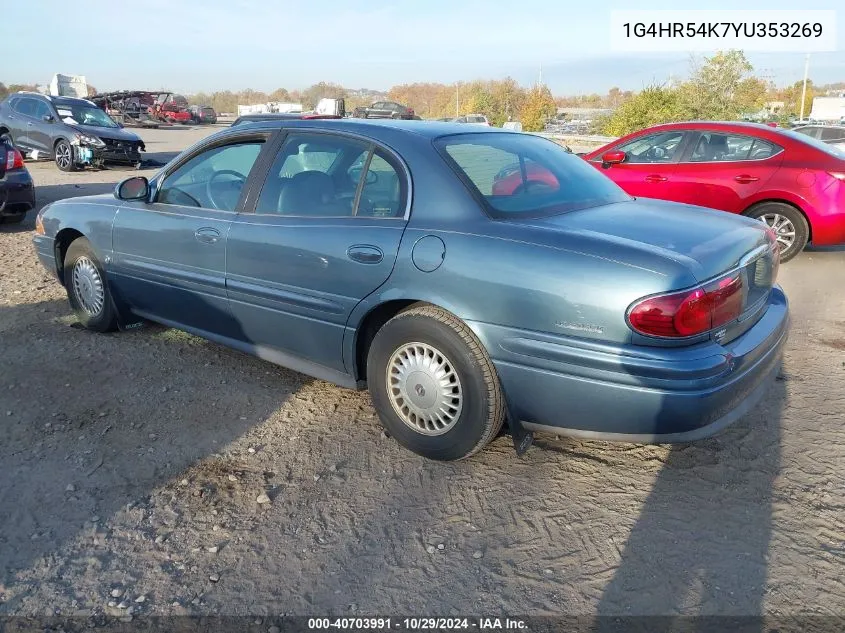 2000 Buick Lesabre Limited VIN: 1G4HR54K7YU353269 Lot: 40703991