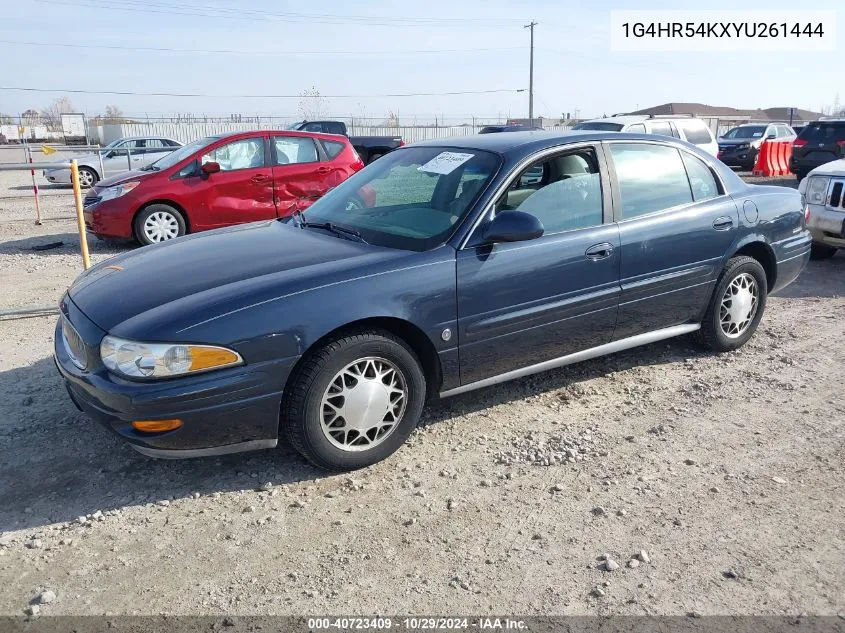 2000 Buick Lesabre Limited VIN: 1G4HR54KXYU261444 Lot: 40723409