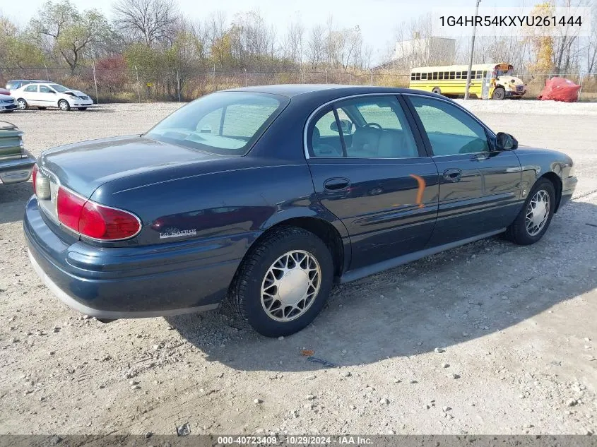 2000 Buick Lesabre Limited VIN: 1G4HR54KXYU261444 Lot: 40723409