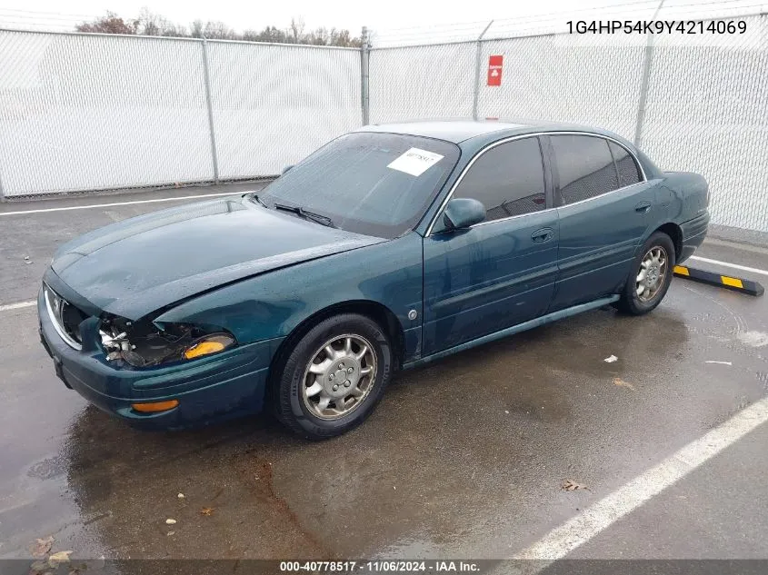 2000 Buick Lesabre Custom VIN: 1G4HP54K9Y4214069 Lot: 40778517