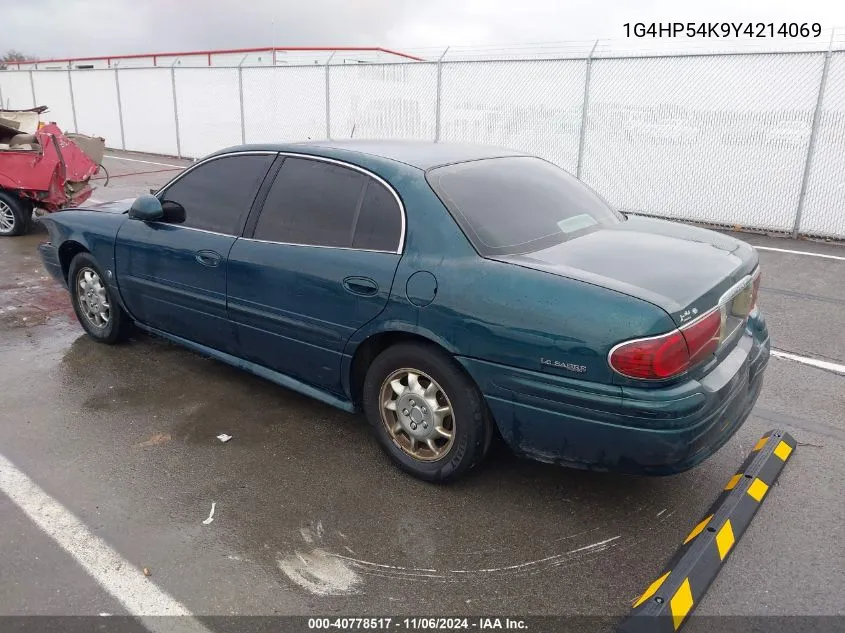 2000 Buick Lesabre Custom VIN: 1G4HP54K9Y4214069 Lot: 40778517