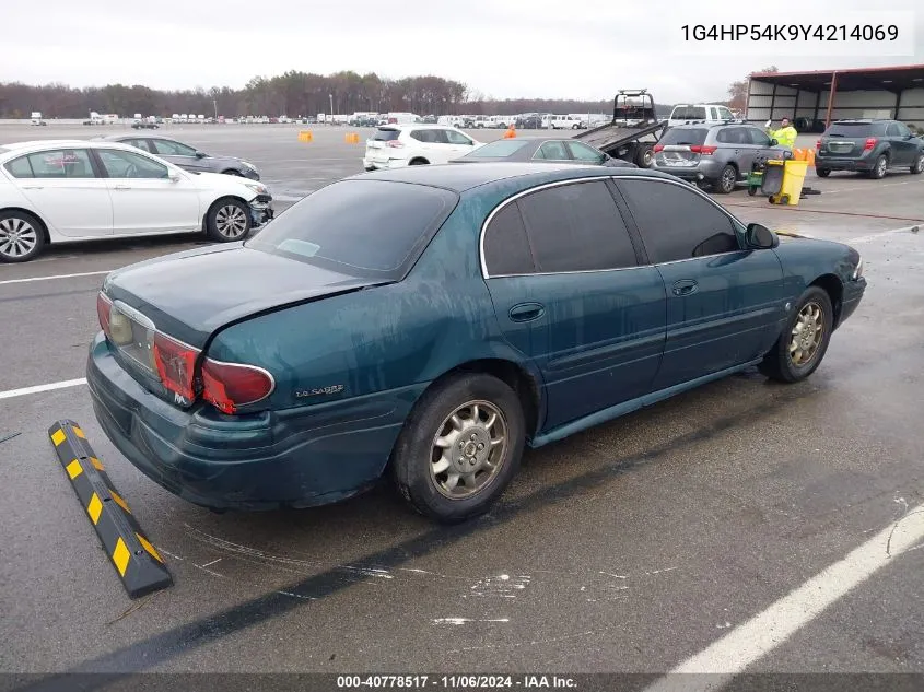 2000 Buick Lesabre Custom VIN: 1G4HP54K9Y4214069 Lot: 40778517