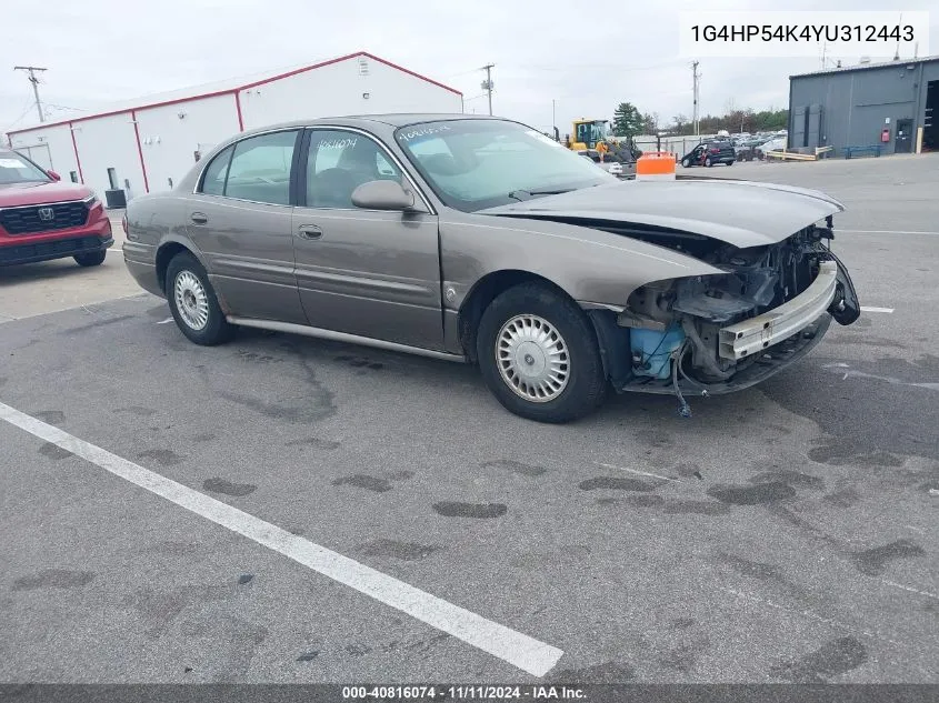 2000 Buick Lesabre Custom VIN: 1G4HP54K4YU312443 Lot: 40816074