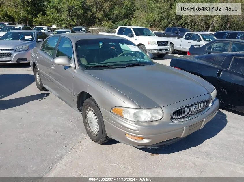 1G4HR54K1YU214500 2000 Buick Lesabre Limited