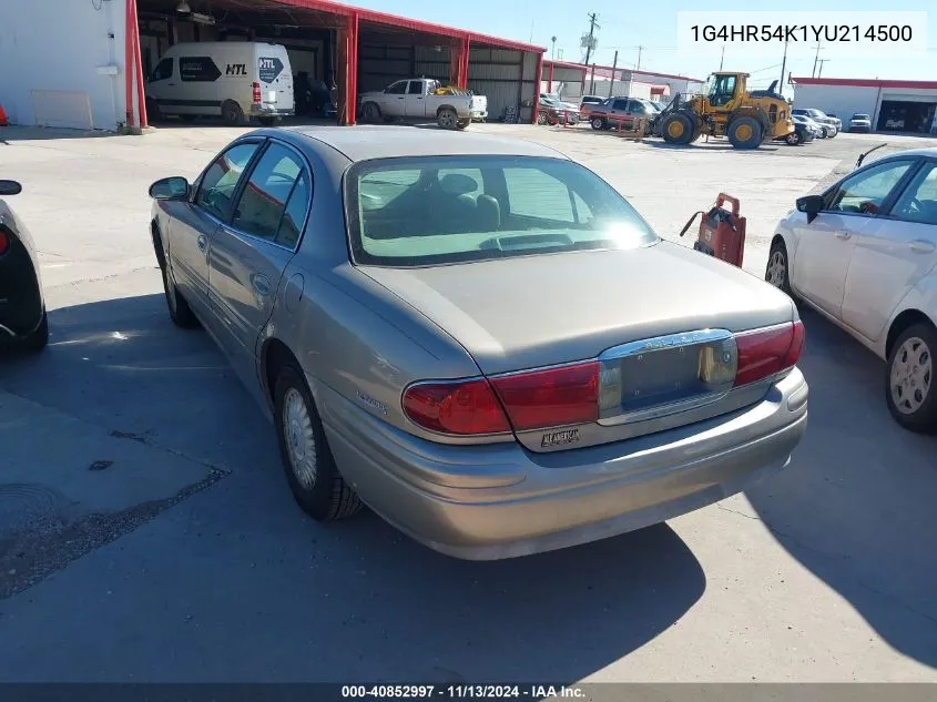 1G4HR54K1YU214500 2000 Buick Lesabre Limited