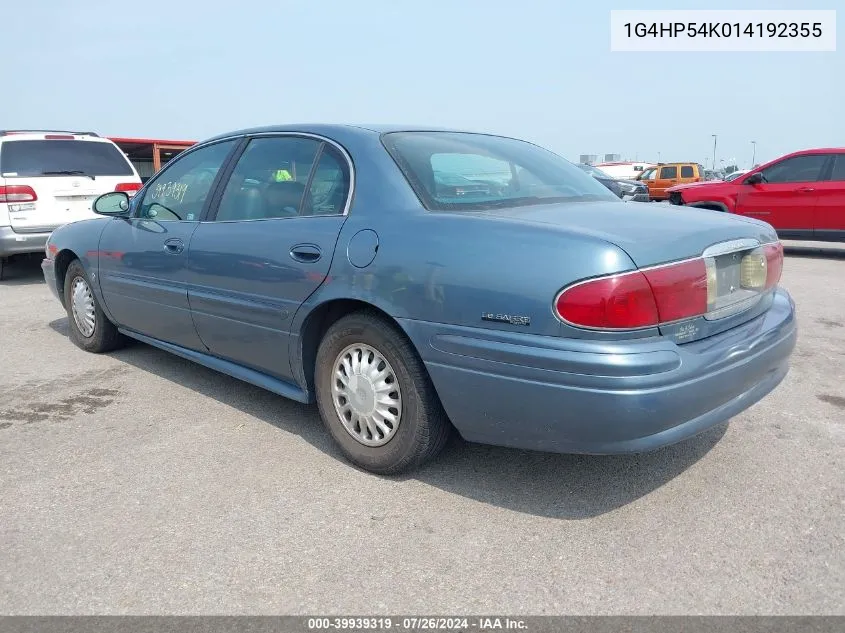 2001 Buick Lesabre Custom VIN: 1G4HP54K014192355 Lot: 39939319