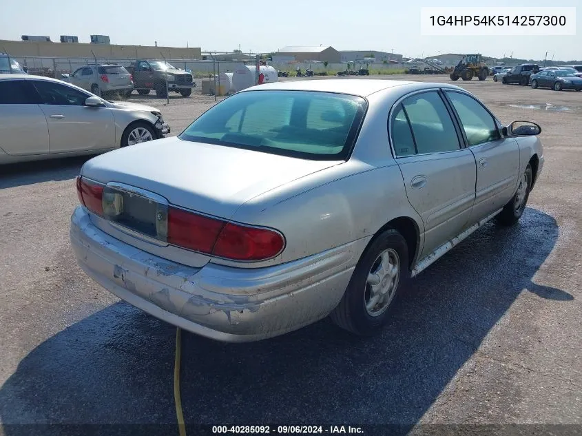 2001 Buick Lesabre Custom VIN: 1G4HP54K514257300 Lot: 40285092