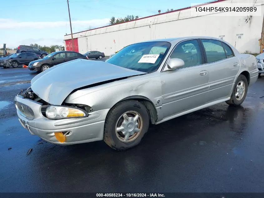 2001 Buick Lesabre Custom VIN: 1G4HP54K914205989 Lot: 40585234