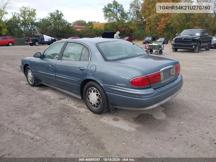 2001 Buick Lesabre Limited VIN: 1G4HR54K21U270760 Lot: 40589397