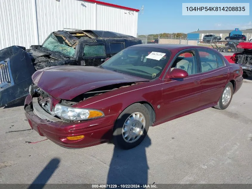 2001 Buick Lesabre Custom VIN: 1G4HP54K814208835 Lot: 40671229