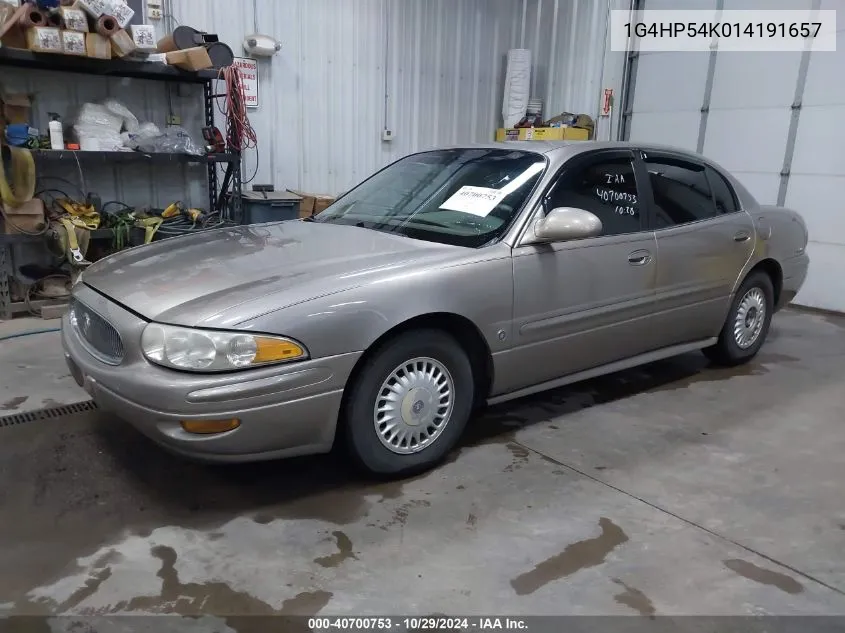 2001 Buick Lesabre Custom VIN: 1G4HP54K014191657 Lot: 40700753