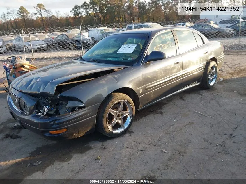 2001 Buick Lesabre Custom VIN: 1G4HP54K114221362 Lot: 40770052