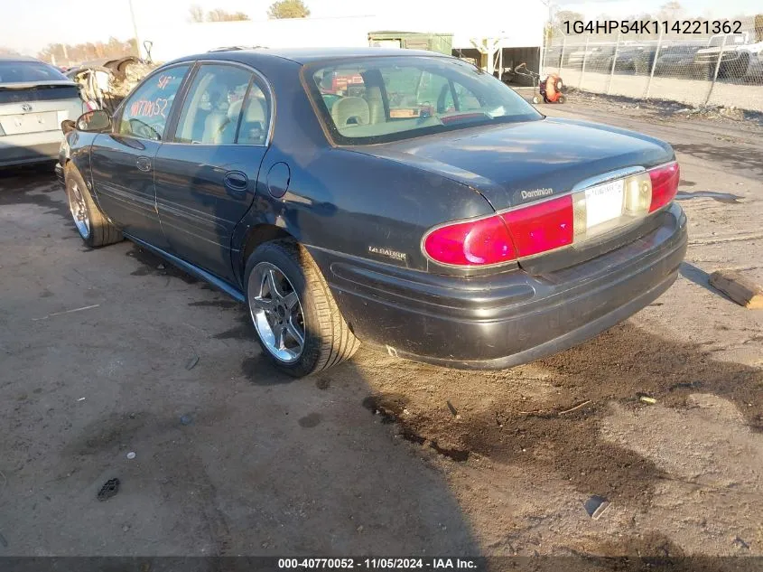 2001 Buick Lesabre Custom VIN: 1G4HP54K114221362 Lot: 40770052