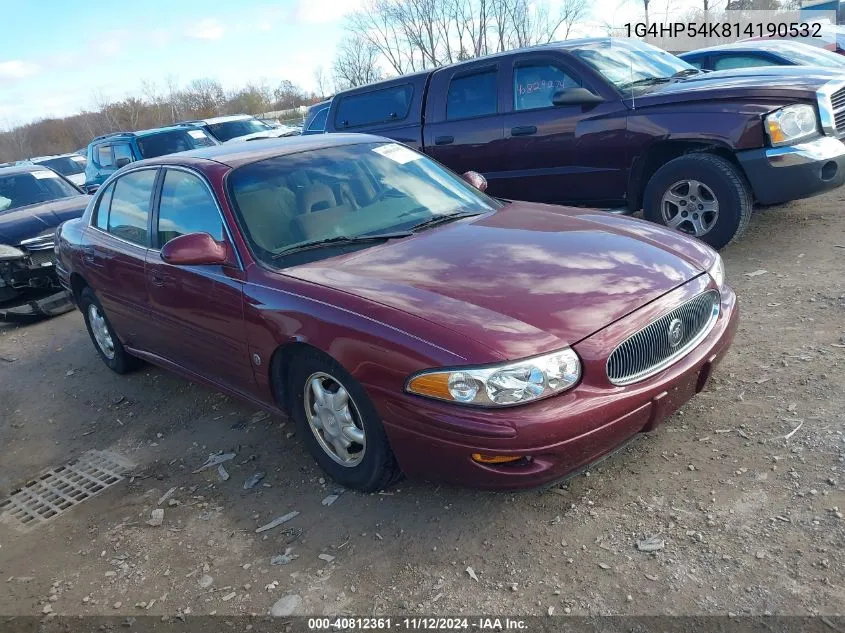 2001 Buick Lesabre Custom VIN: 1G4HP54K814190532 Lot: 40812361