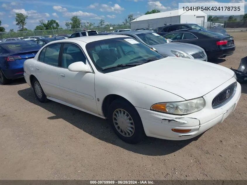 2002 Buick Lesabre Custom VIN: 1G4HP54K424178735 Lot: 39759989