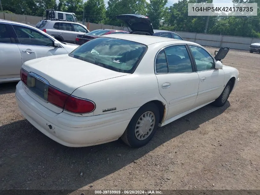 2002 Buick Lesabre Custom VIN: 1G4HP54K424178735 Lot: 39759989