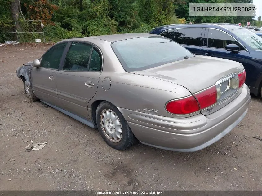 2002 Buick Lesabre Limited VIN: 1G4HR54K92U280087 Lot: 40368207