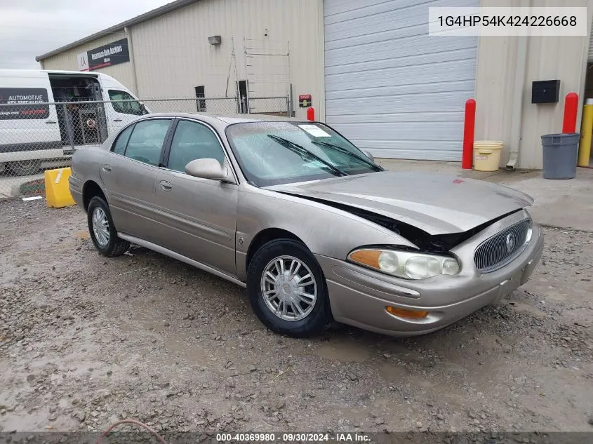 2002 Buick Lesabre Custom VIN: 1G4HP54K424226668 Lot: 40369980