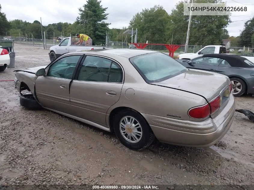 1G4HP54K424226668 2002 Buick Lesabre Custom