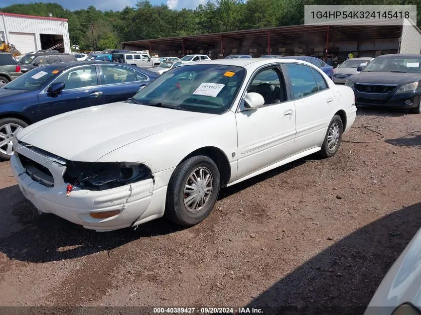 2002 Buick Lesabre Custom VIN: 1G4HP54K324145418 Lot: 40389427