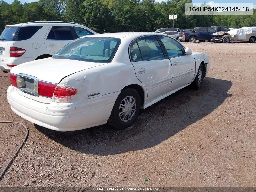 1G4HP54K324145418 2002 Buick Lesabre Custom