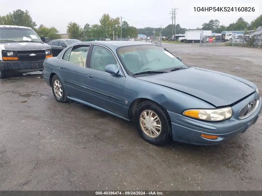 2002 Buick Lesabre Custom VIN: 1G4HP54K524160826 Lot: 40396474