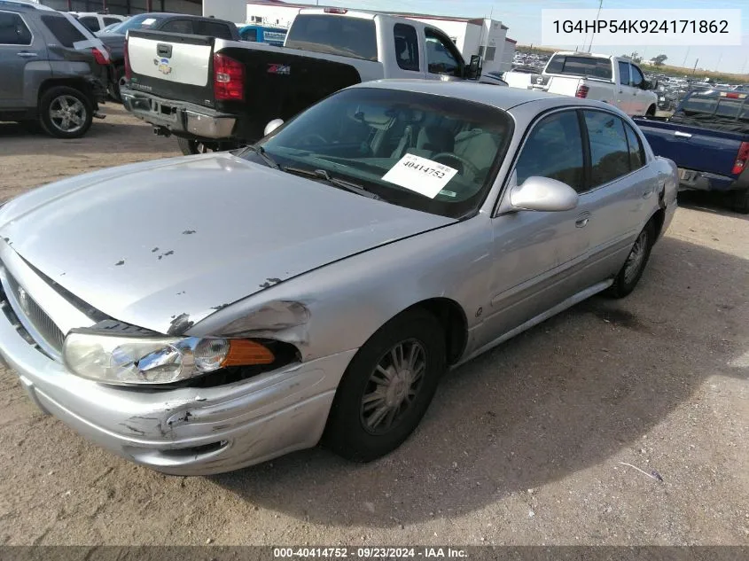 2002 Buick Lesabre Custom VIN: 1G4HP54K924171862 Lot: 40414752