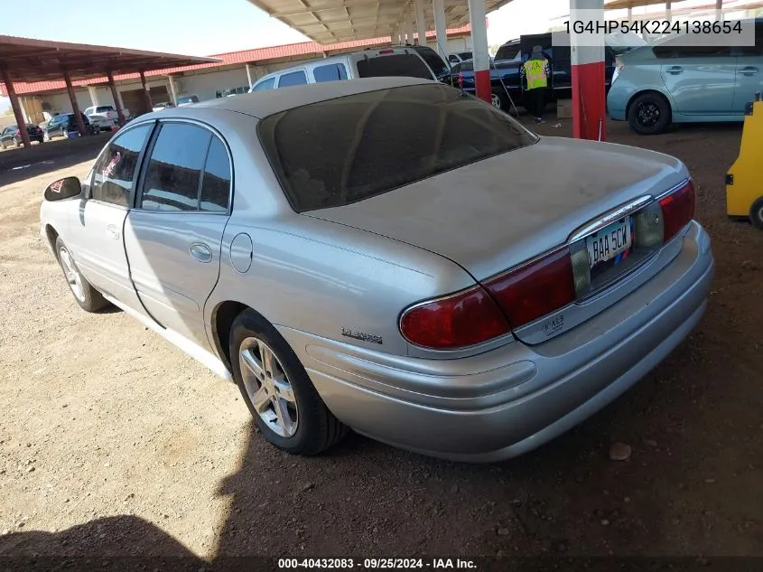 2002 Buick Lesabre Custom VIN: 1G4HP54K224138654 Lot: 40432083