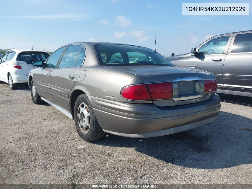 2002 Buick Lesabre Limited VIN: 1G4HR54KX2U212929 Lot: 40603262