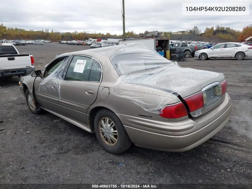 2002 Buick Lesabre Custom VIN: 1G4HP54K92U208280 Lot: 40603755