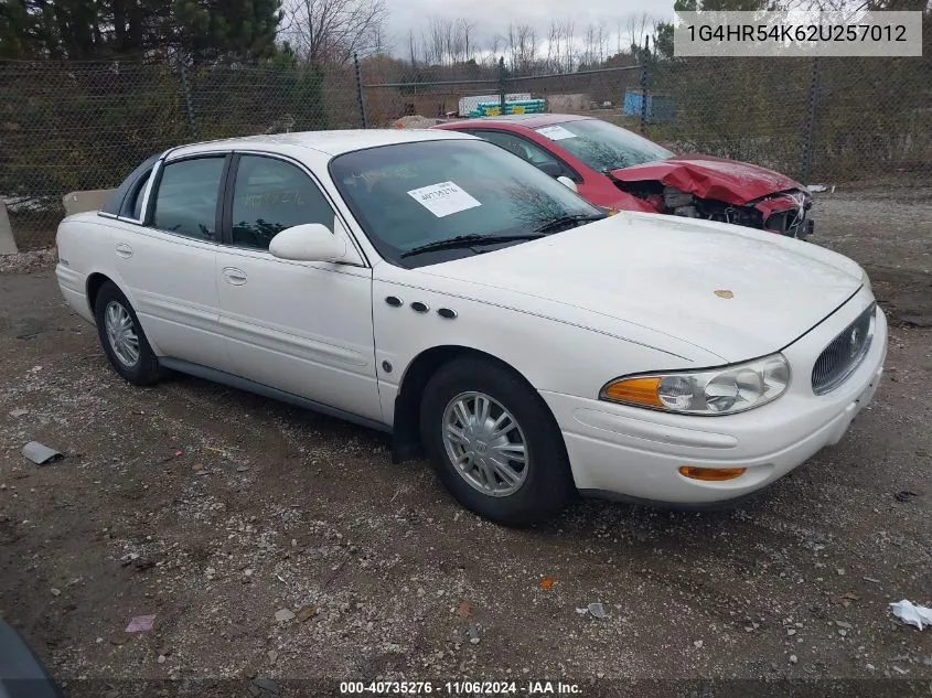 2002 Buick Lesabre Limited VIN: 1G4HR54K62U257012 Lot: 40735276