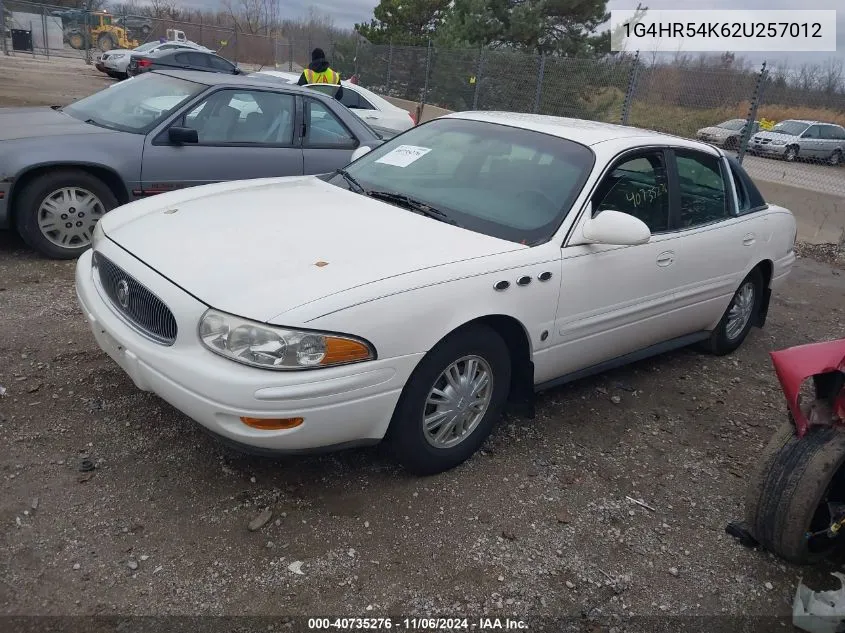 2002 Buick Lesabre Limited VIN: 1G4HR54K62U257012 Lot: 40735276