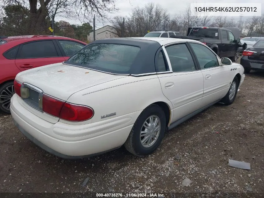 2002 Buick Lesabre Limited VIN: 1G4HR54K62U257012 Lot: 40735276