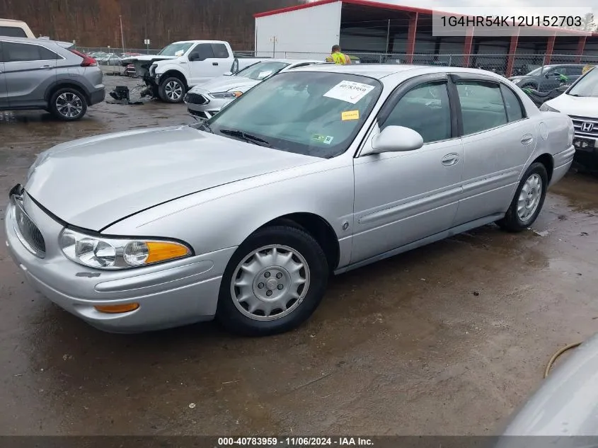 2002 Buick Lesabre Limited VIN: 1G4HR54K12U152703 Lot: 40783959