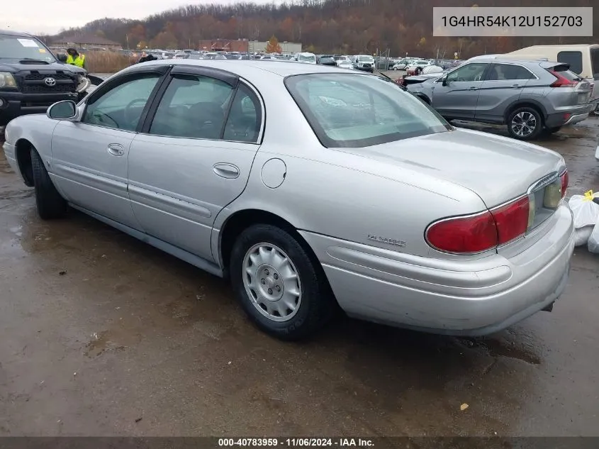 2002 Buick Lesabre Limited VIN: 1G4HR54K12U152703 Lot: 40783959