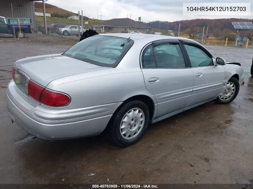 2002 Buick Lesabre Limited VIN: 1G4HR54K12U152703 Lot: 40783959