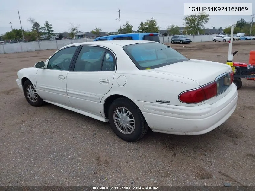 2002 Buick Lesabre Custom VIN: 1G4HP54K924166869 Lot: 40785133