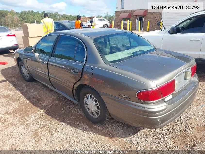 2002 Buick Lesabre Custom VIN: 1G4HP54K92U130793 Lot: 40801434