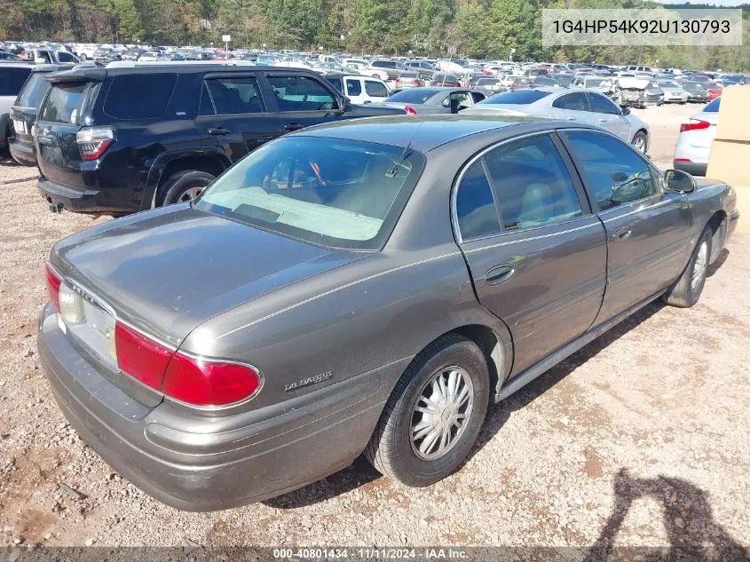 2002 Buick Lesabre Custom VIN: 1G4HP54K92U130793 Lot: 40801434