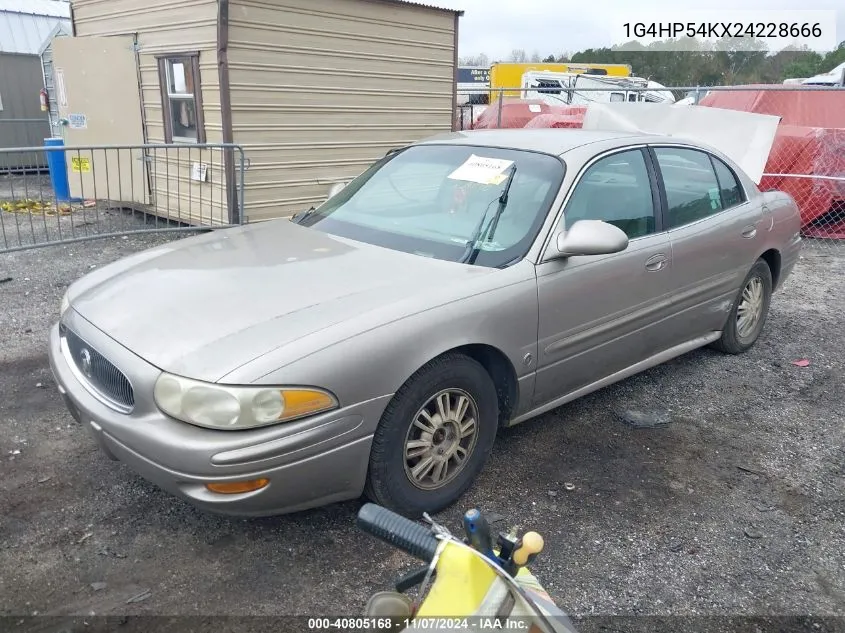 2002 Buick Lesabre Custom VIN: 1G4HP54KX24228666 Lot: 40805168