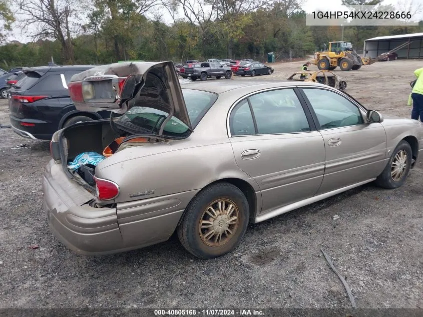 2002 Buick Lesabre Custom VIN: 1G4HP54KX24228666 Lot: 40805168