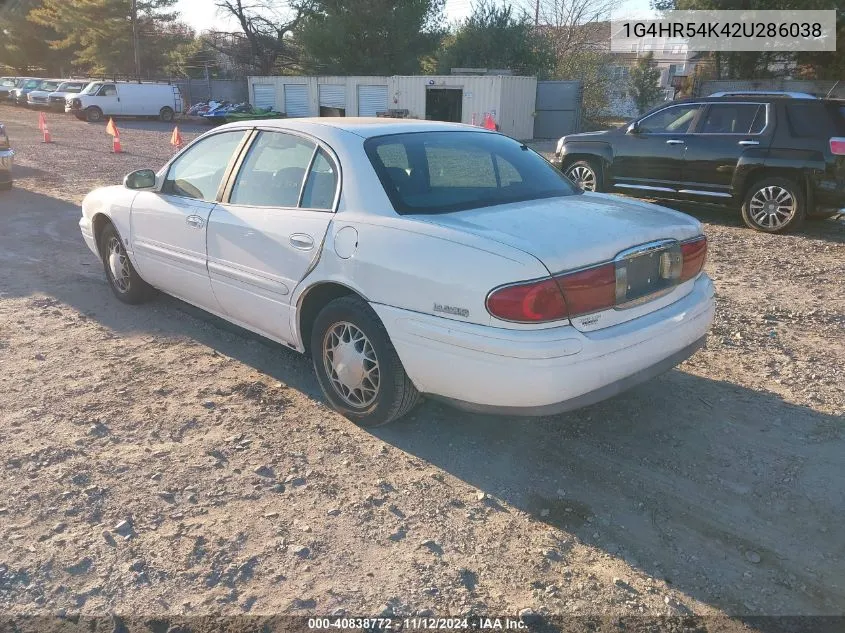 2002 Buick Lesabre Limited VIN: 1G4HR54K42U286038 Lot: 40838772