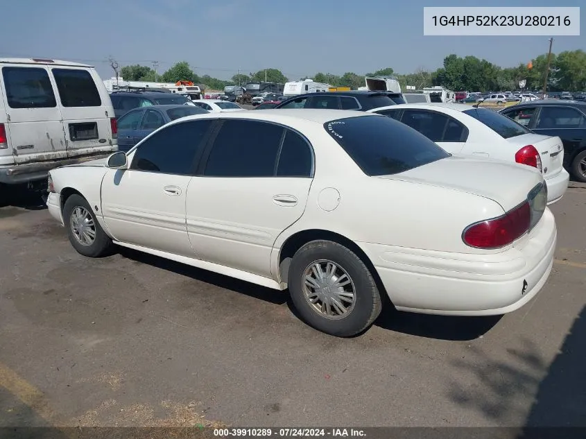 2003 Buick Lesabre Custom VIN: 1G4HP52K23U280216 Lot: 39910289