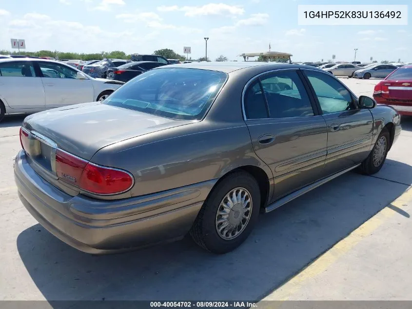 2003 Buick Lesabre Custom VIN: 1G4HP52K83U136492 Lot: 40054702